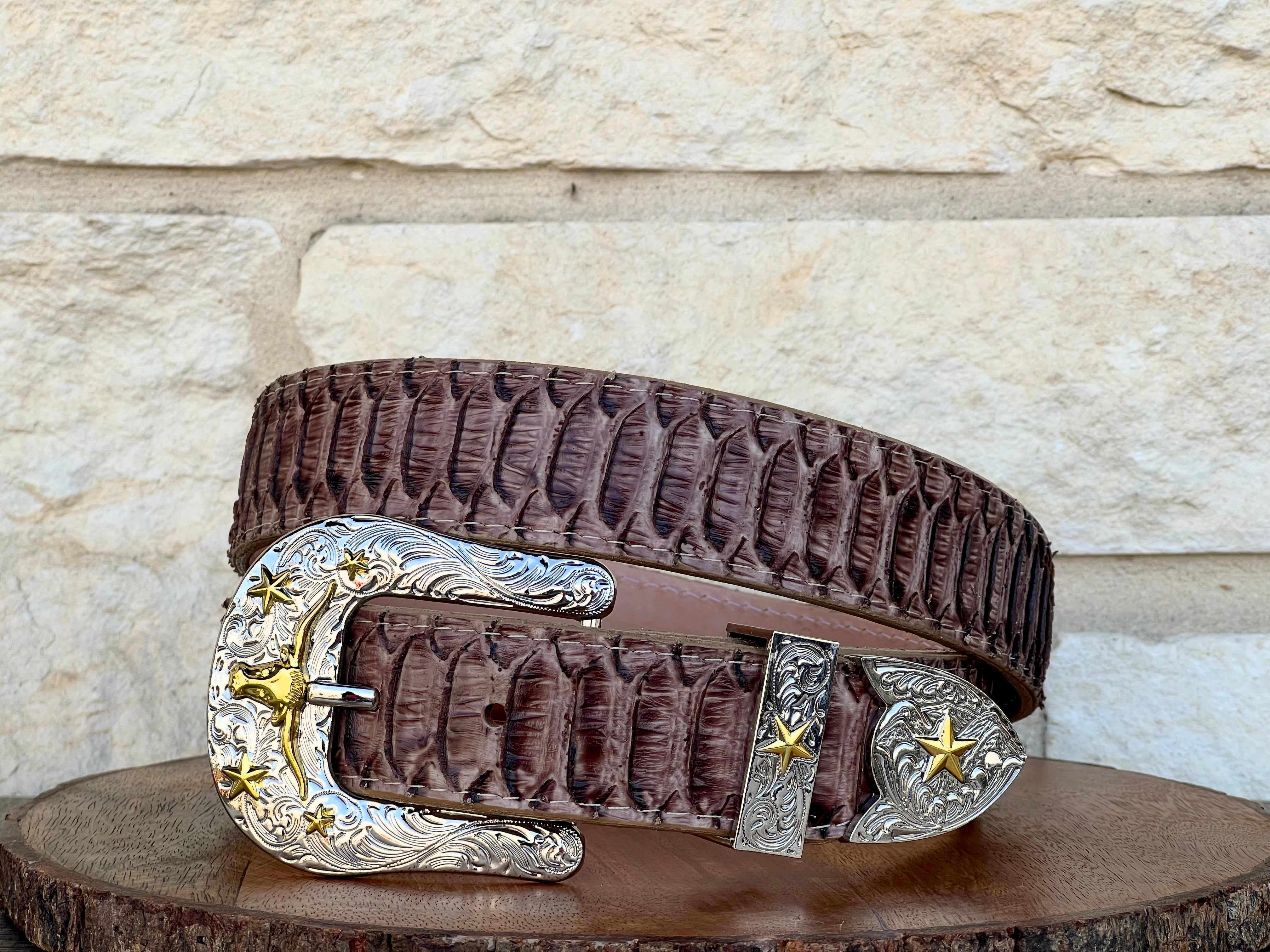 Orix Python Leather Belt