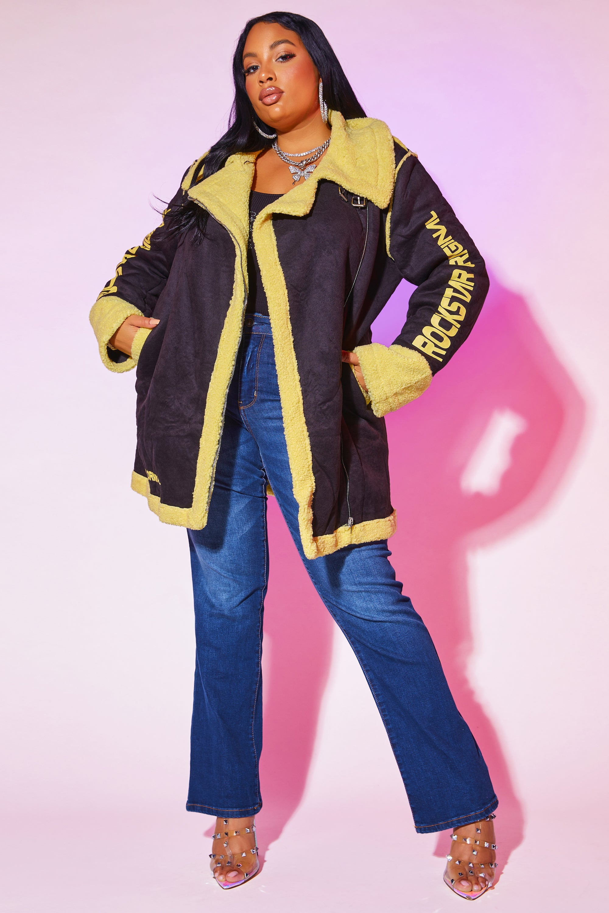 Charlotte Jacket - Black/Yellow