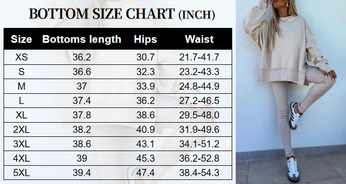 Women's Solid Sweatshirt & Skinny Pants Two-piece Set