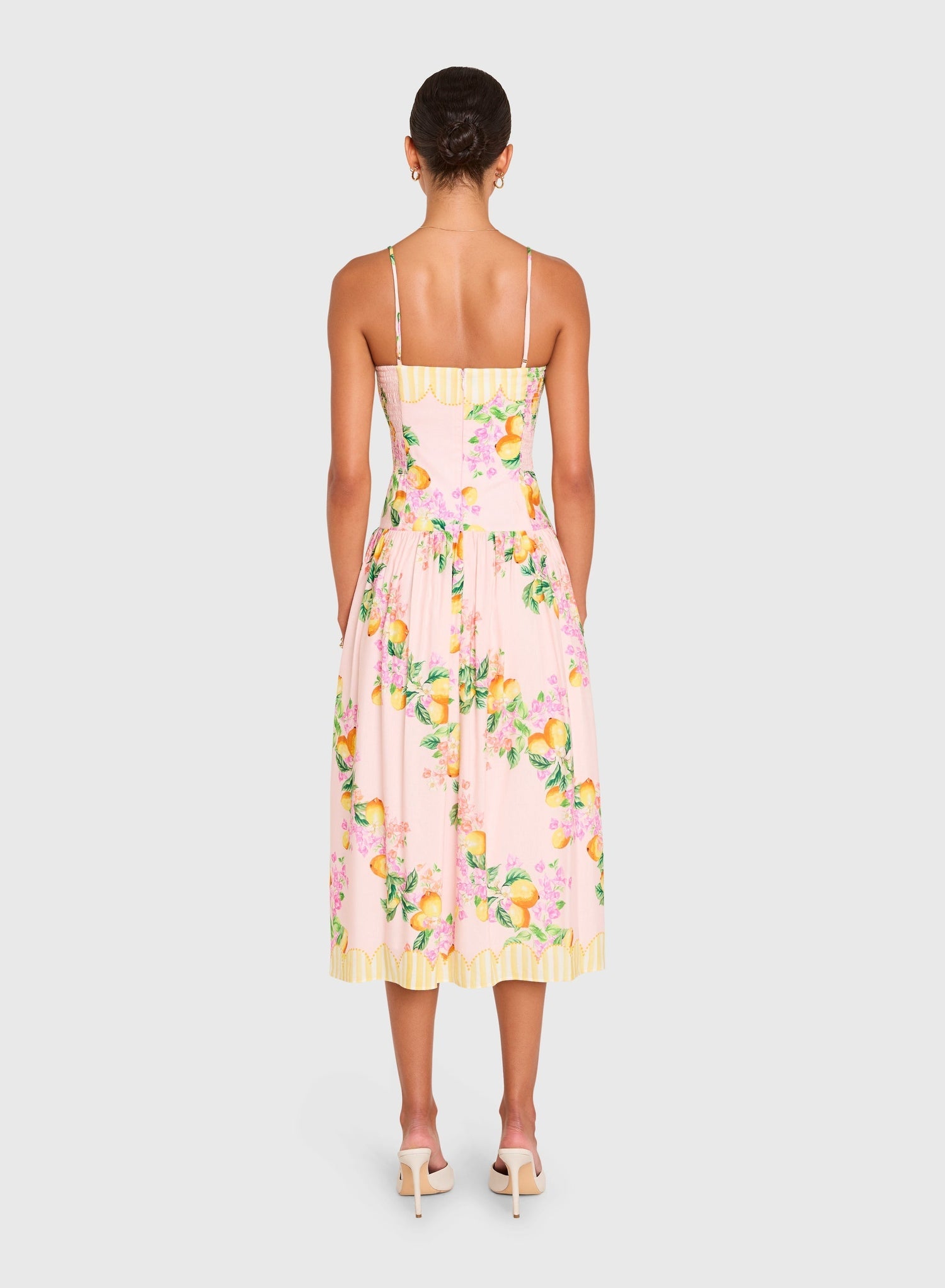 Delora Midi Dress in Limoncello Print