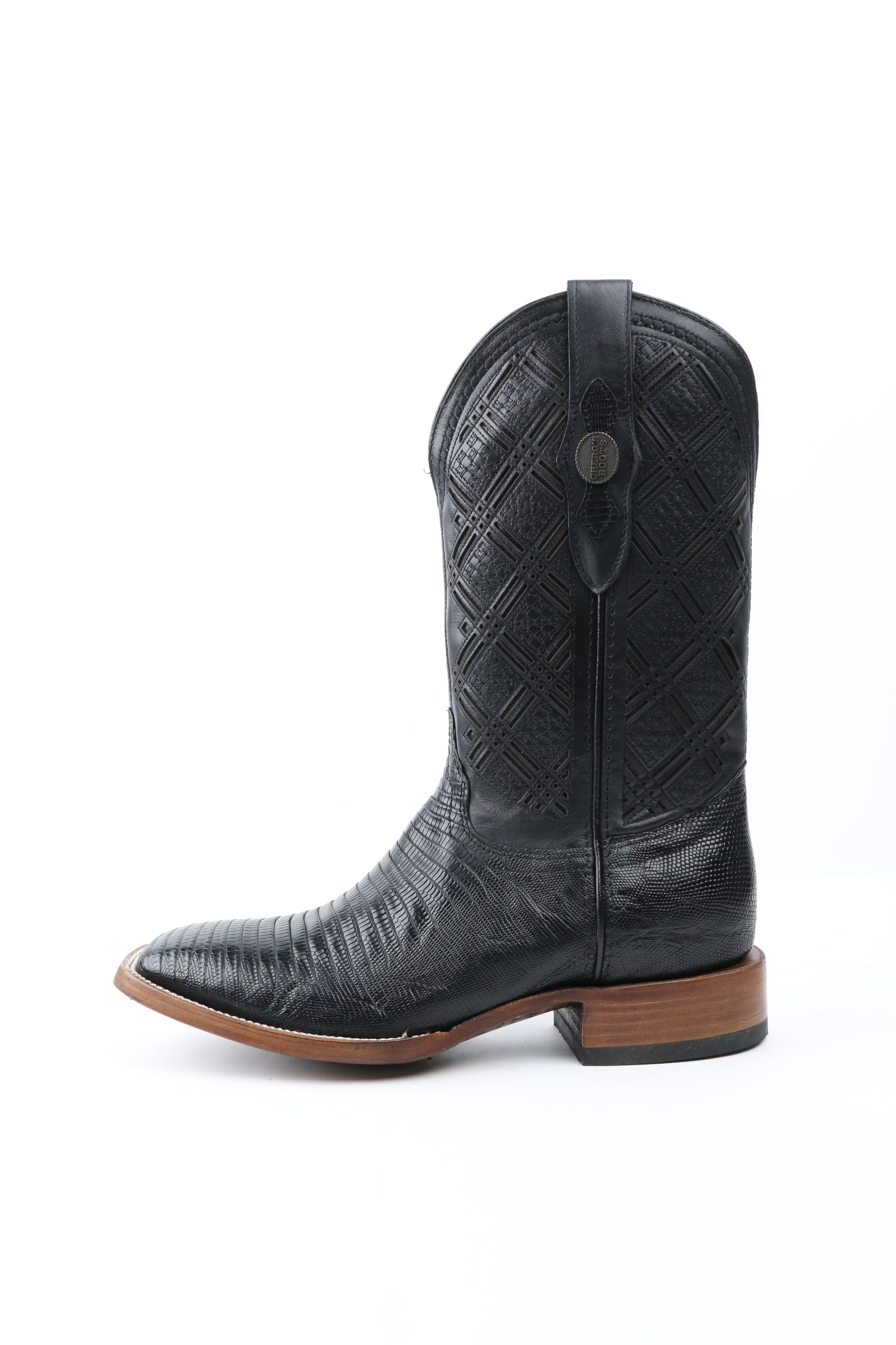 Chero's Premium Exotic Teju Lizard Noir Clearance Sale 70%OFF