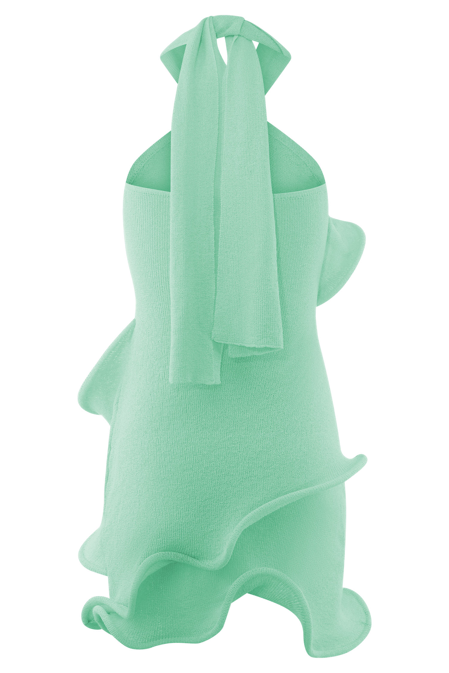 Lagoon Halter Knit Mini Dress