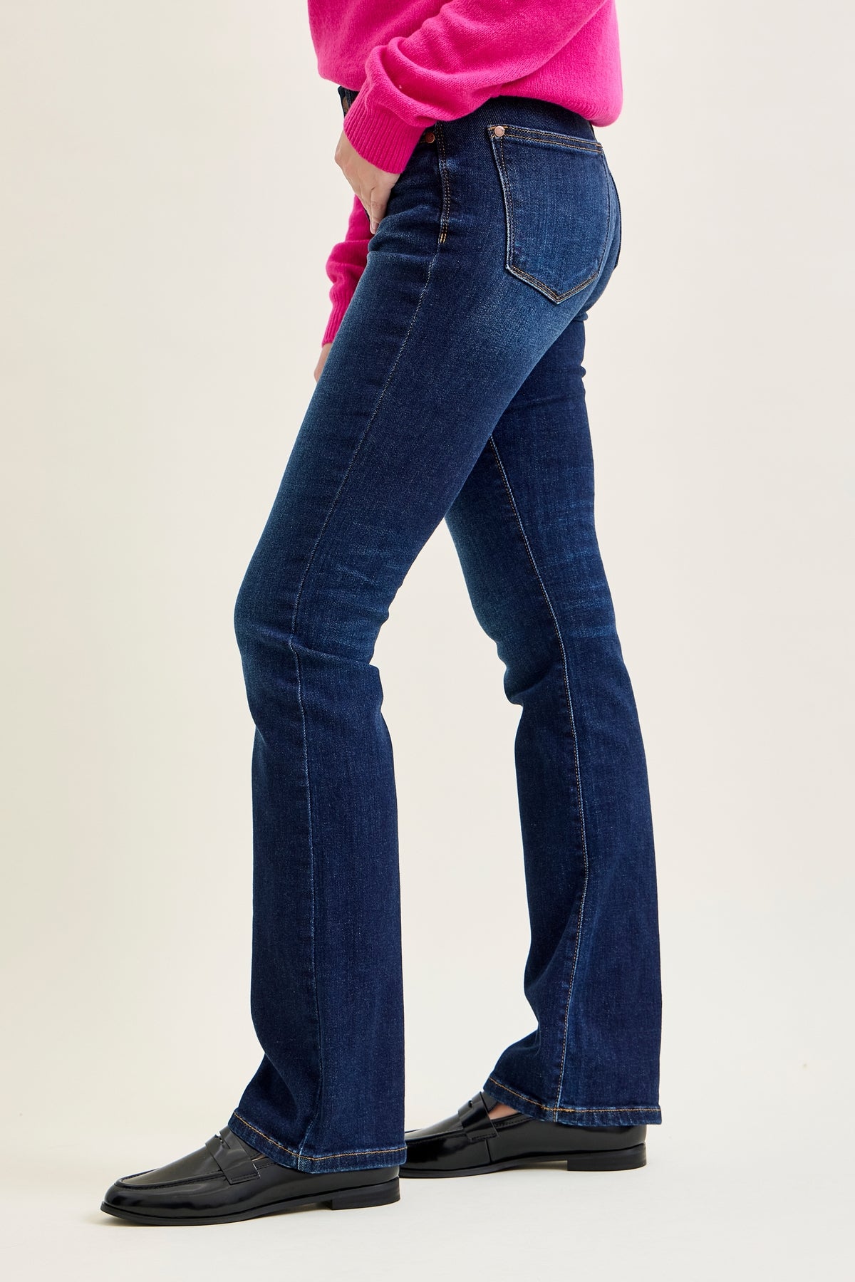 Daisy Dark Dream Mid Rise Bootcut