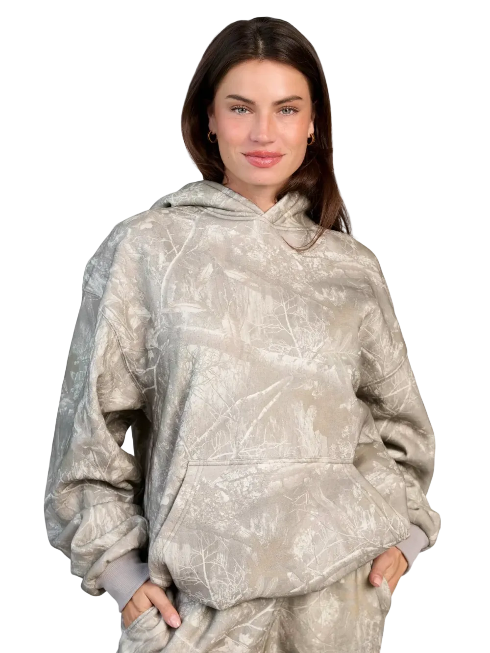 Camouflage unisex hoodie