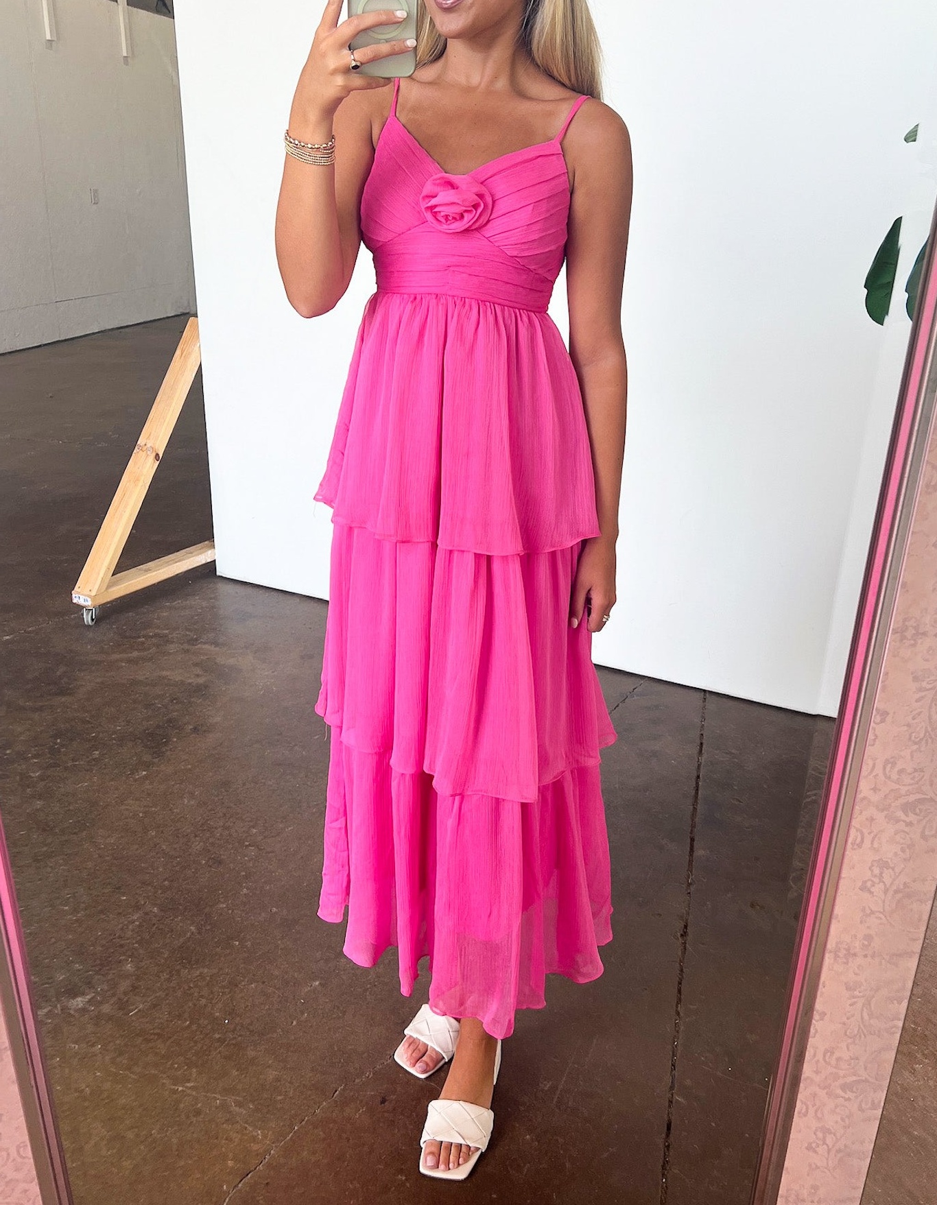 Blissfully Darling Tiered Floral Ruffle Dress