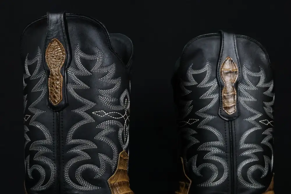 Men’s Honey American Gator Belly Leather Boots—Square Toe