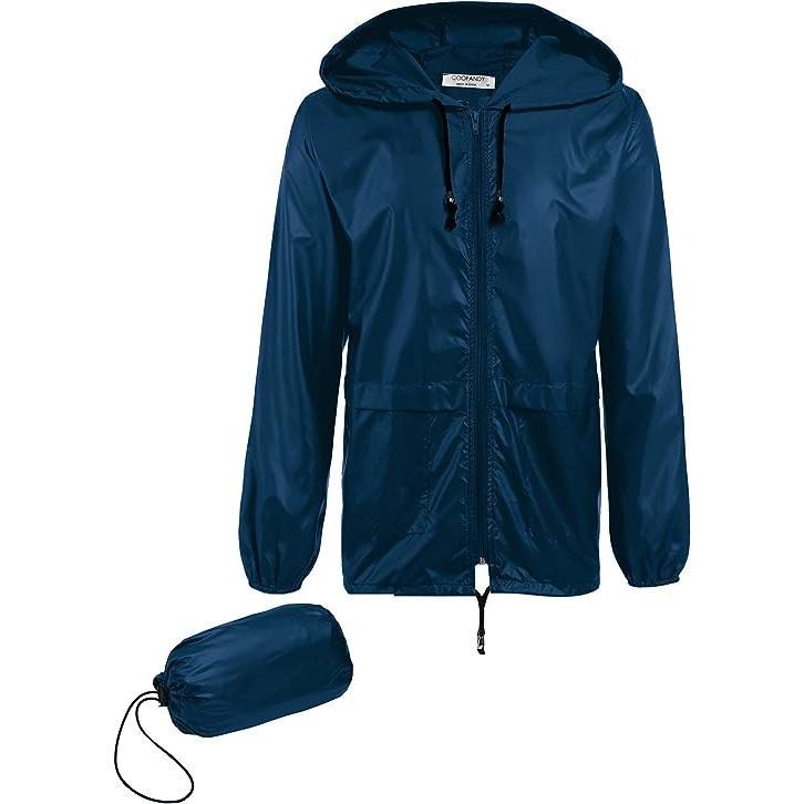 Men’s Waterproof Packable Hooded Jacket
