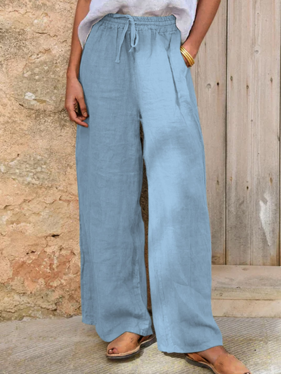 Women's Cotton And Linen Casual Pants