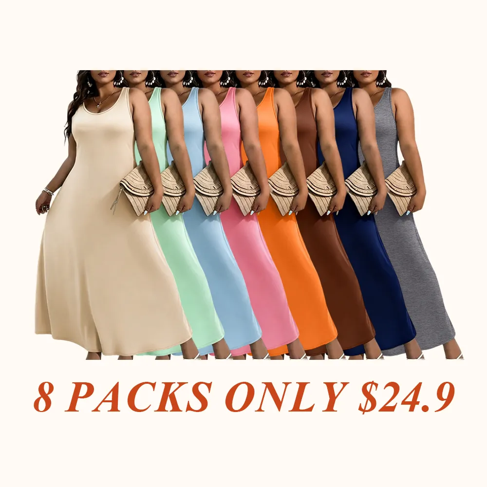 Women's Solid Color Sleeveless Vest Dress, Vacation Style Slimming Bodycon Dress, Casual Daily Everyday Wear