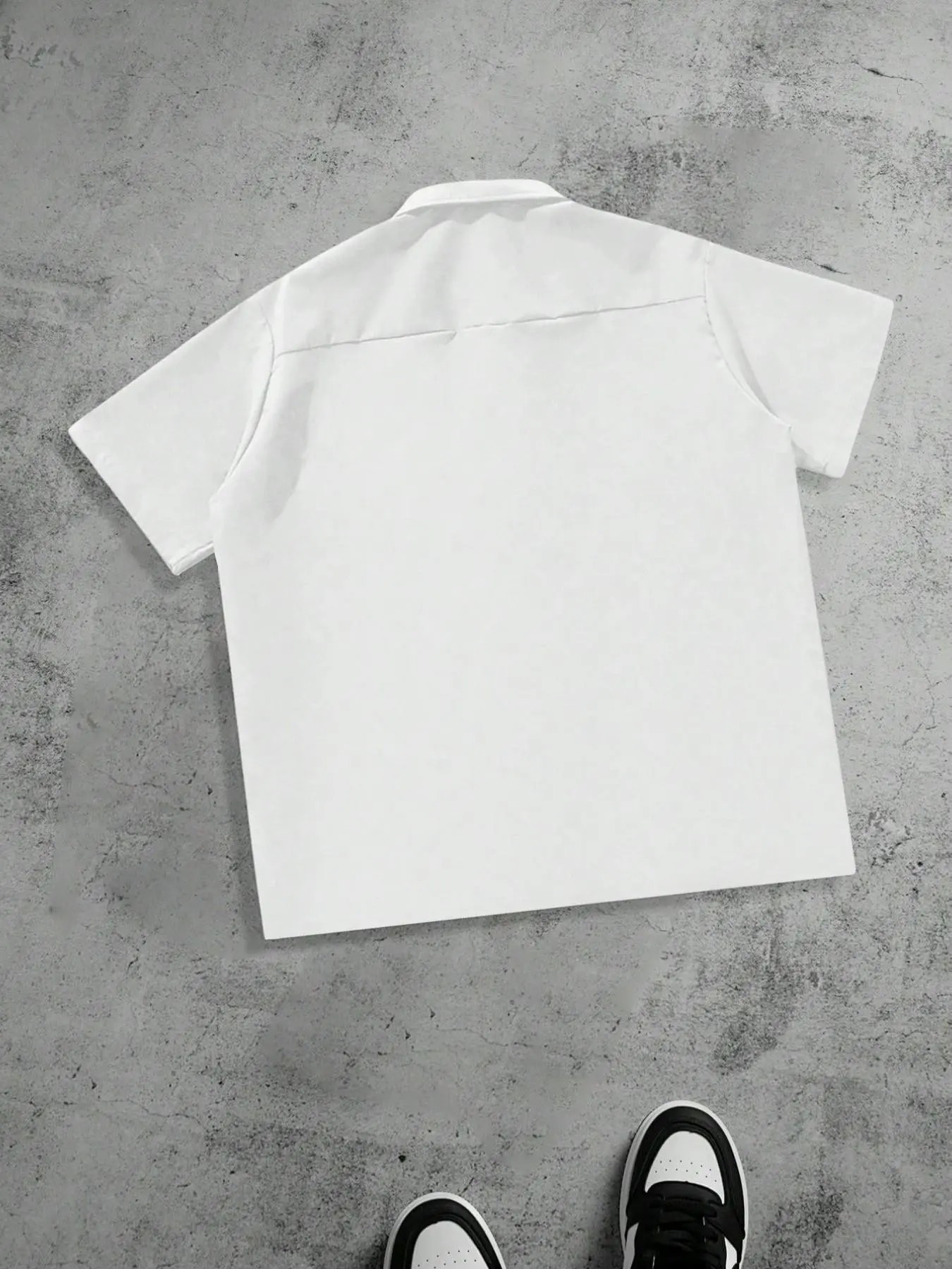 Men's Plus Size Casual Loose Fit Work Shirt