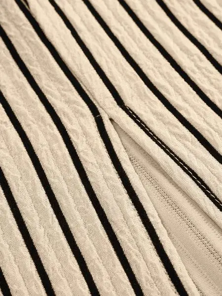 Women's Striped Print Tank & High Waist Skirt