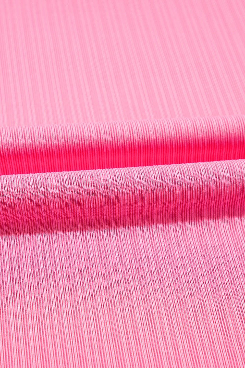 Ruffle Trim Round Neck Top And Drawstring Skirt Set