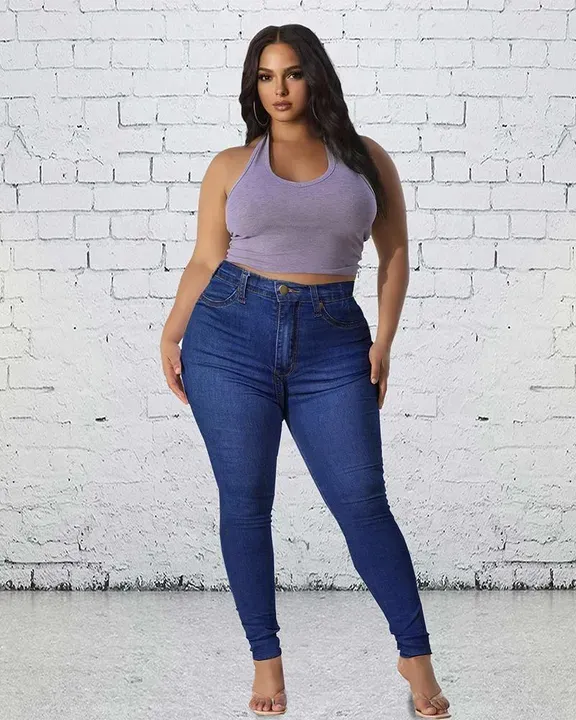 Elastic High Waist Butt Lifting Jeans