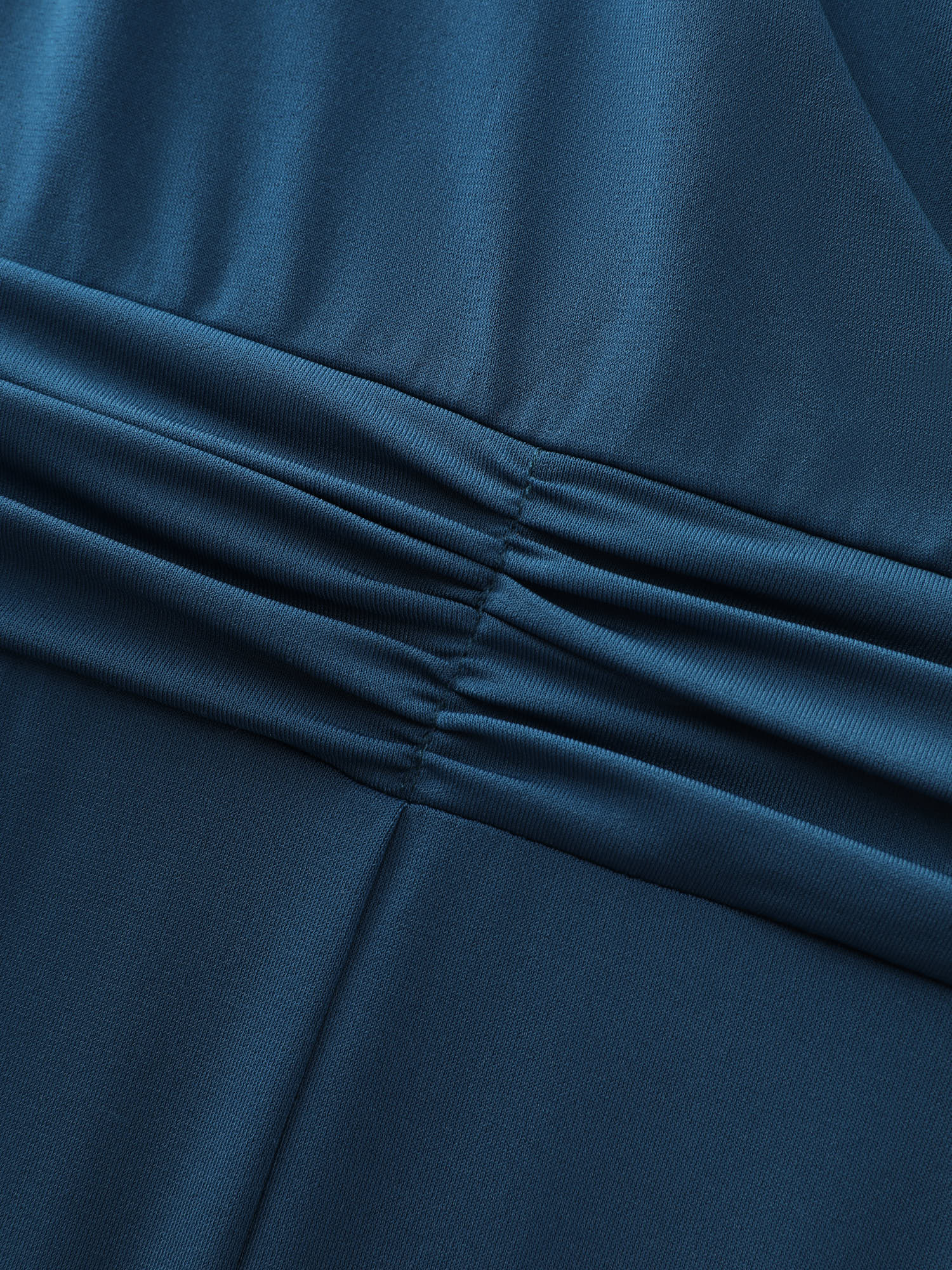 Minimalist Overlap Plain Jumpsuit