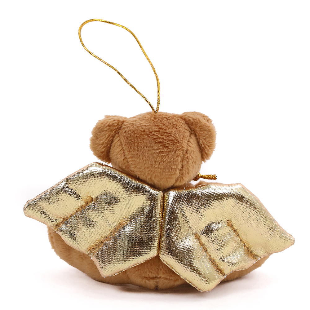 Christmas Golden Angel Bear 4inch Ornament