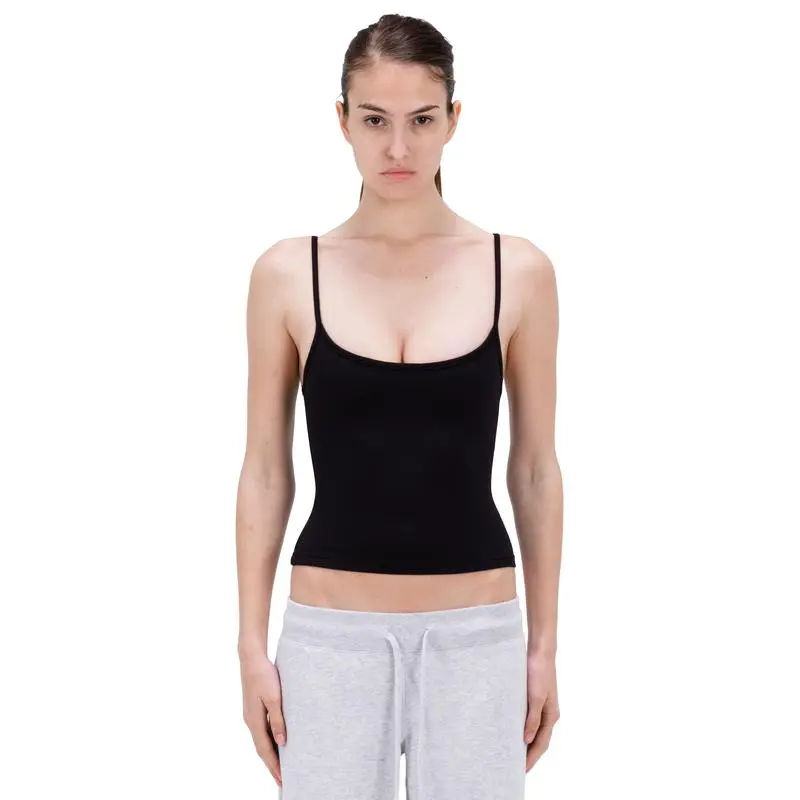 Sculpting Sueded Cropped Tank Top
