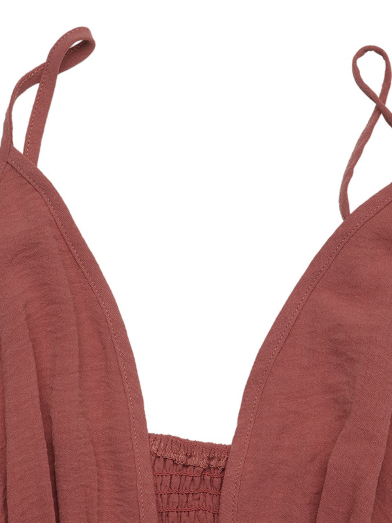 Deep V-Neck Tiered Maxi Dress