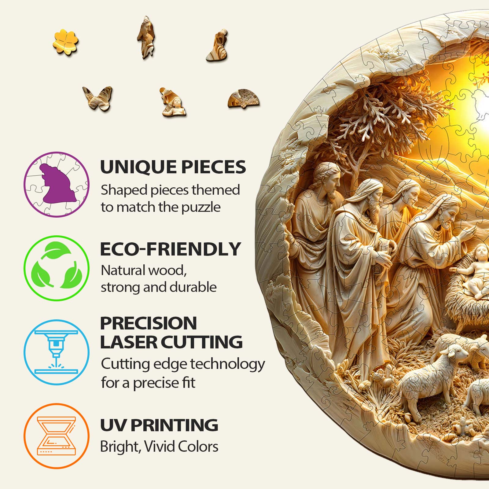 Savior comes Wooden Jigsaw Puzzle