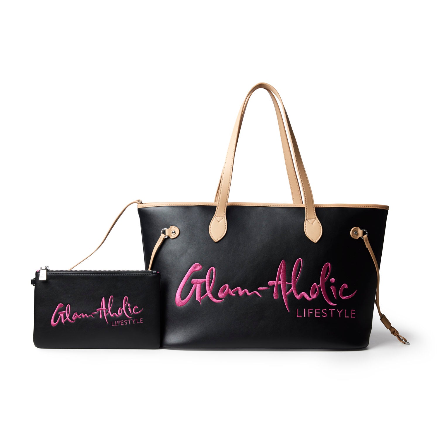 THE ORIGINAL GLAM TOTE - BLACK PINK