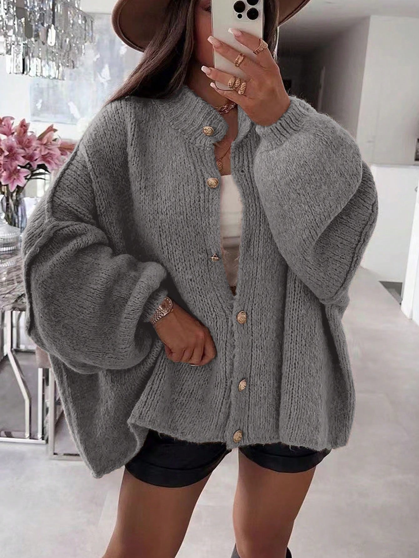 Women's Autumn/Winter Sweater, Fashion New Style - Minimalist Loose Fit Knit Cardigan