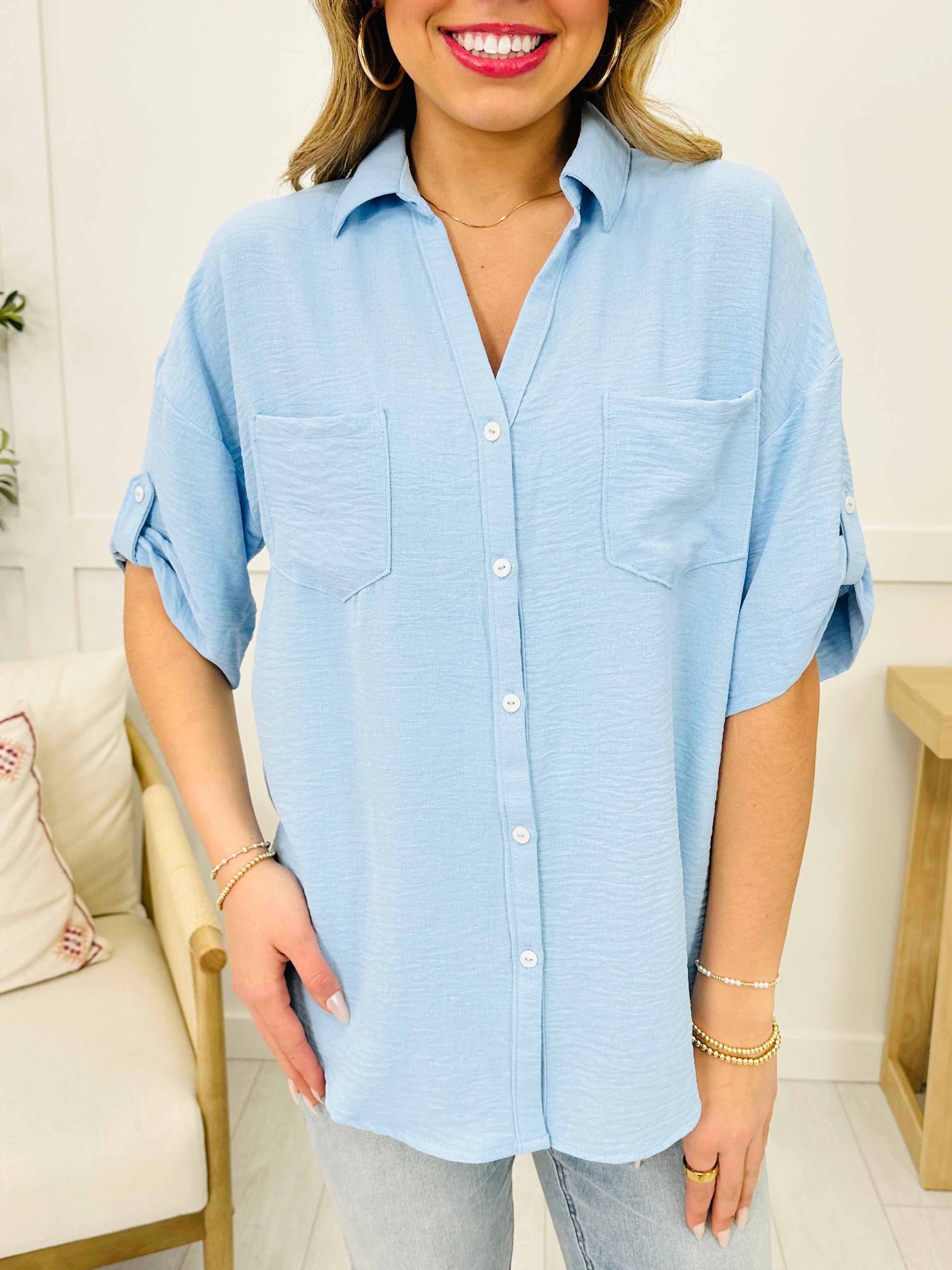 The Perfect Pocket Top- Multiple Colors!