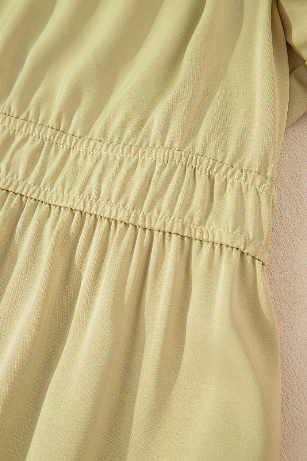 Laurel Green Notched V Neck Puff Sleeve Plus Size Maxi Dress