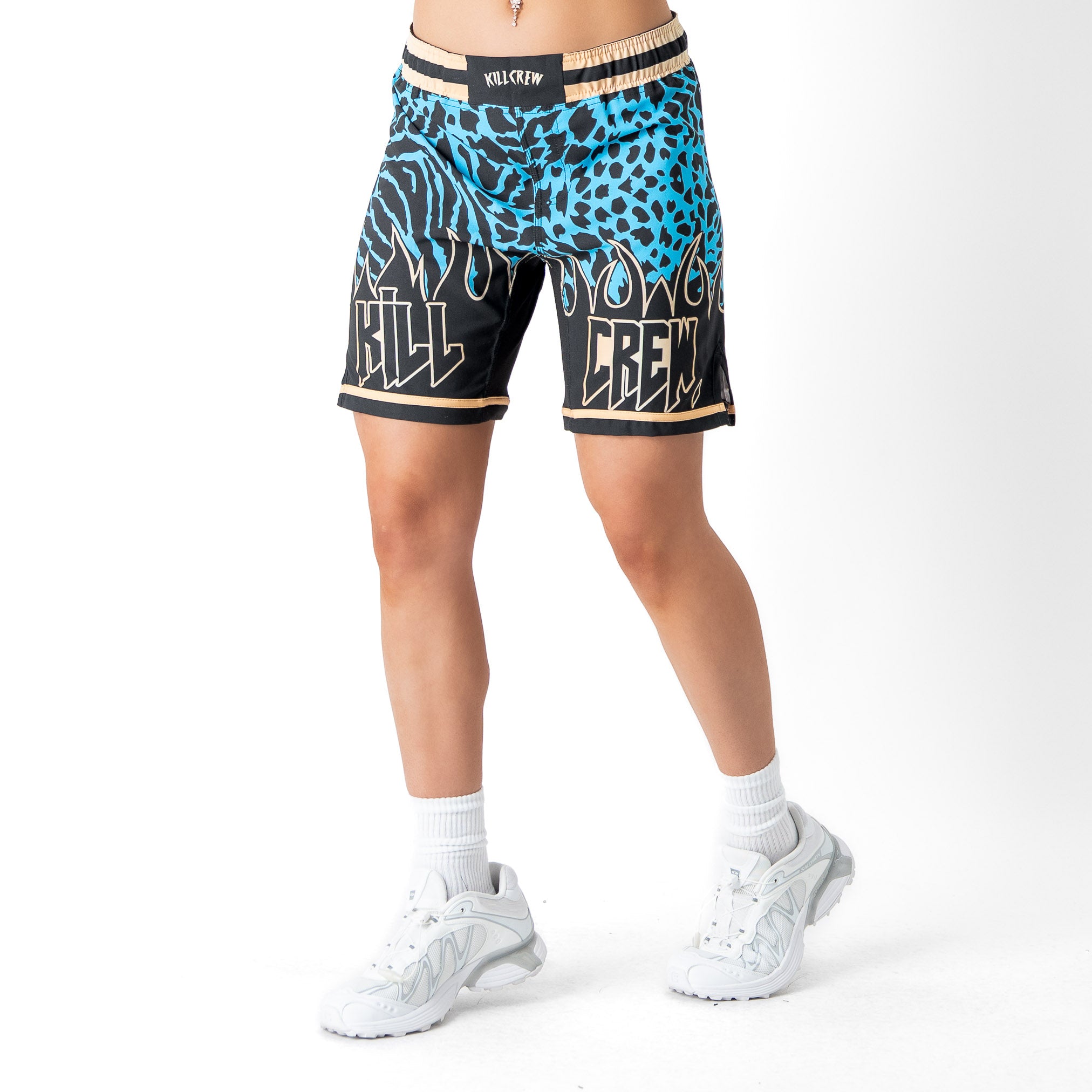 BSEM FIGHT SHORTS (RELAXED CUT) - BLUE / GOLD