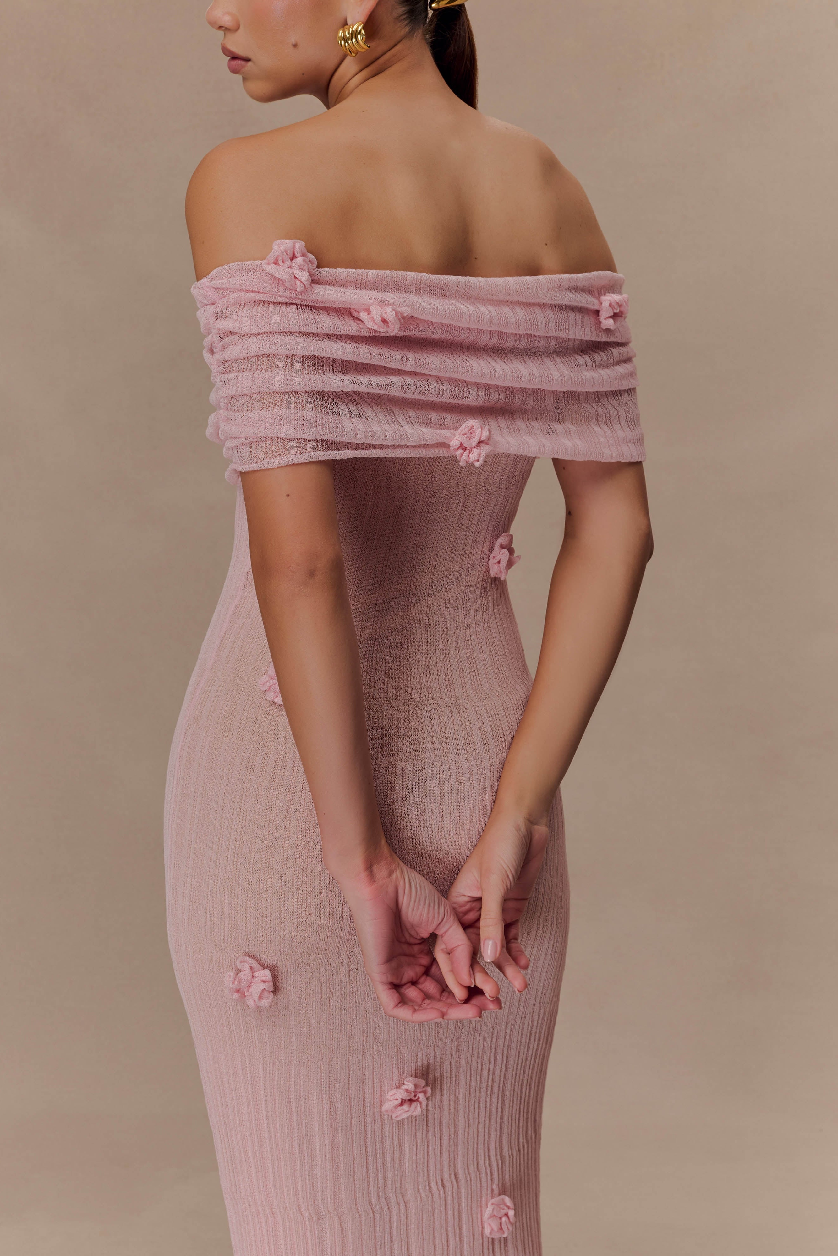Pink Orchid Knit Maxi Dress