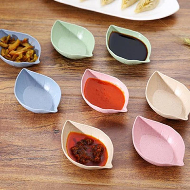 Colorful Leaf Shaped Dish