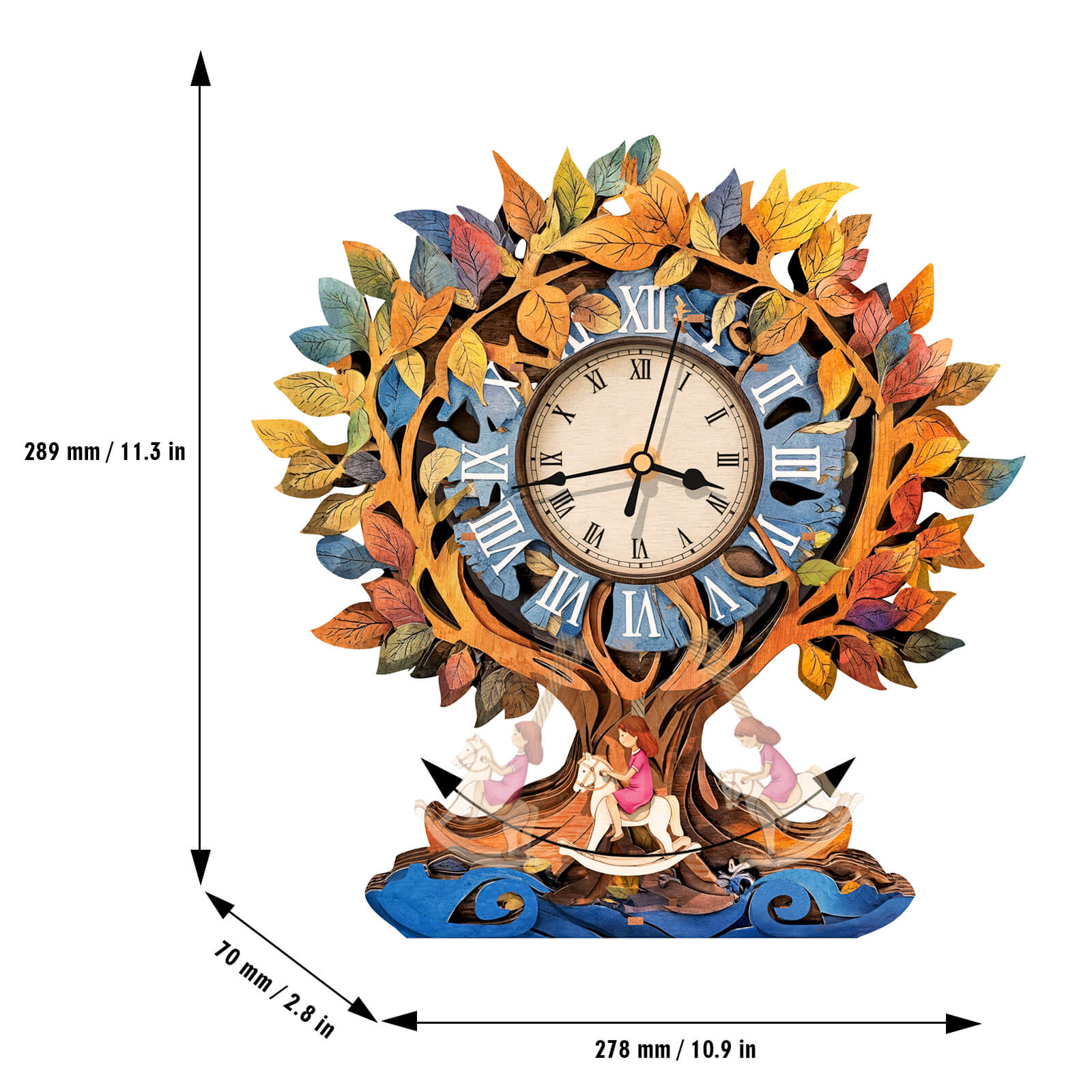 Tree of Life â€“ DIY Wooden Clock, 3D Puzzle Craft Kit