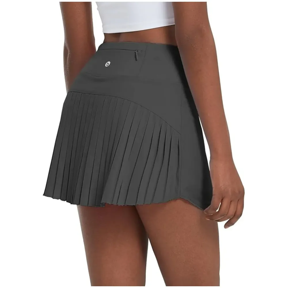 Women's Pleated Tennis Skirts Flowy High Waisted Lightweight Athletic Golf Outfits Skorts Skirts with Shorts