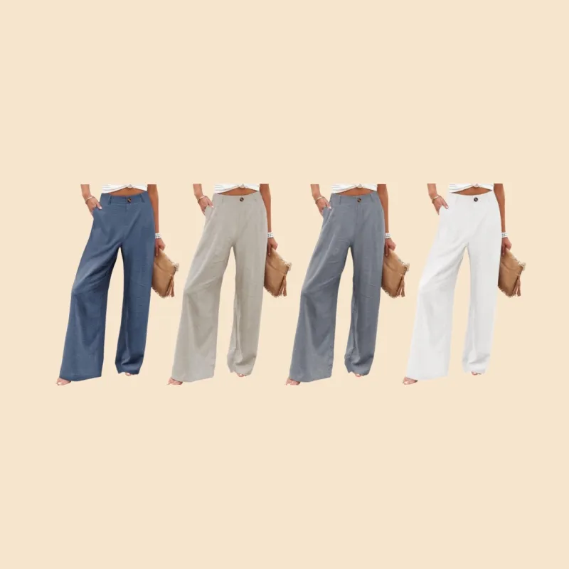 Womens Cotton Linen Pants (Just $3 Each!)