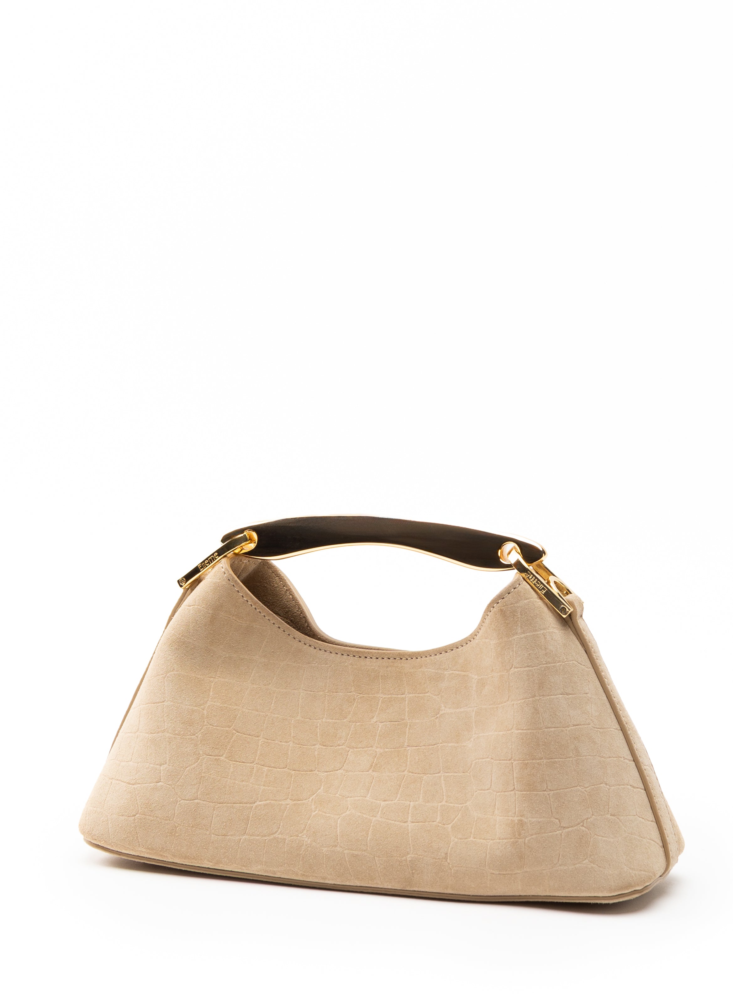 Mini Boomerang Croco Suede Beige Clearance Sale 85%OFF