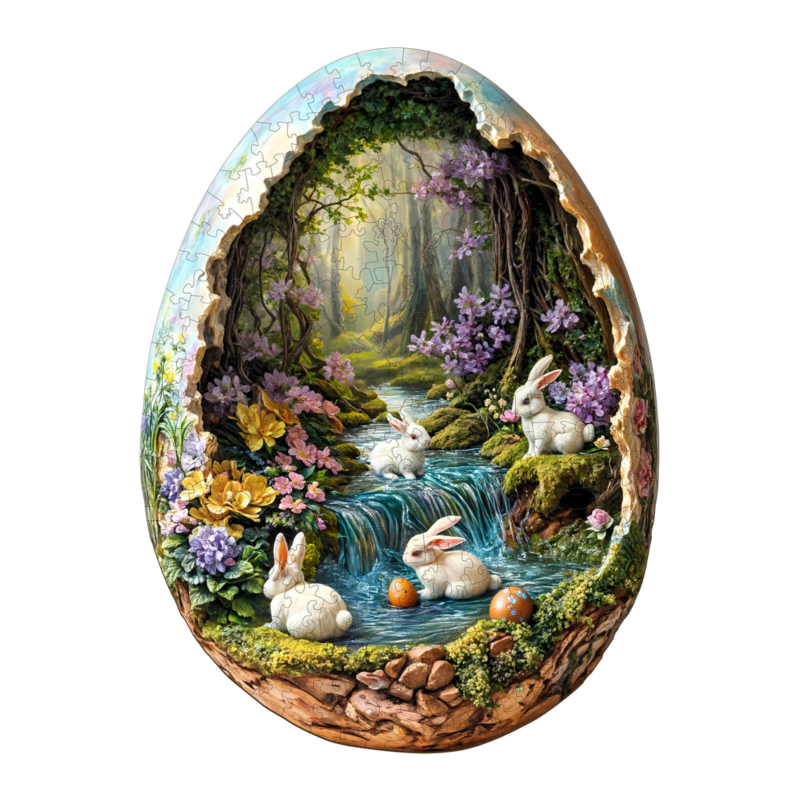 Wonderland Easter-3 Wooden Jigsaw Puzzle