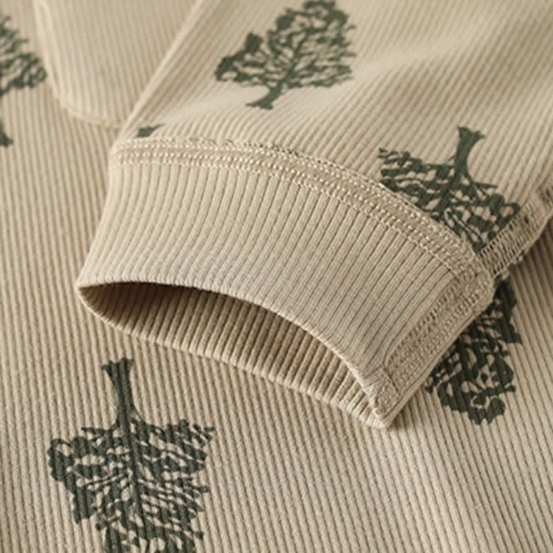 Baby Pine Tree Dark Khaki Pocket Romper