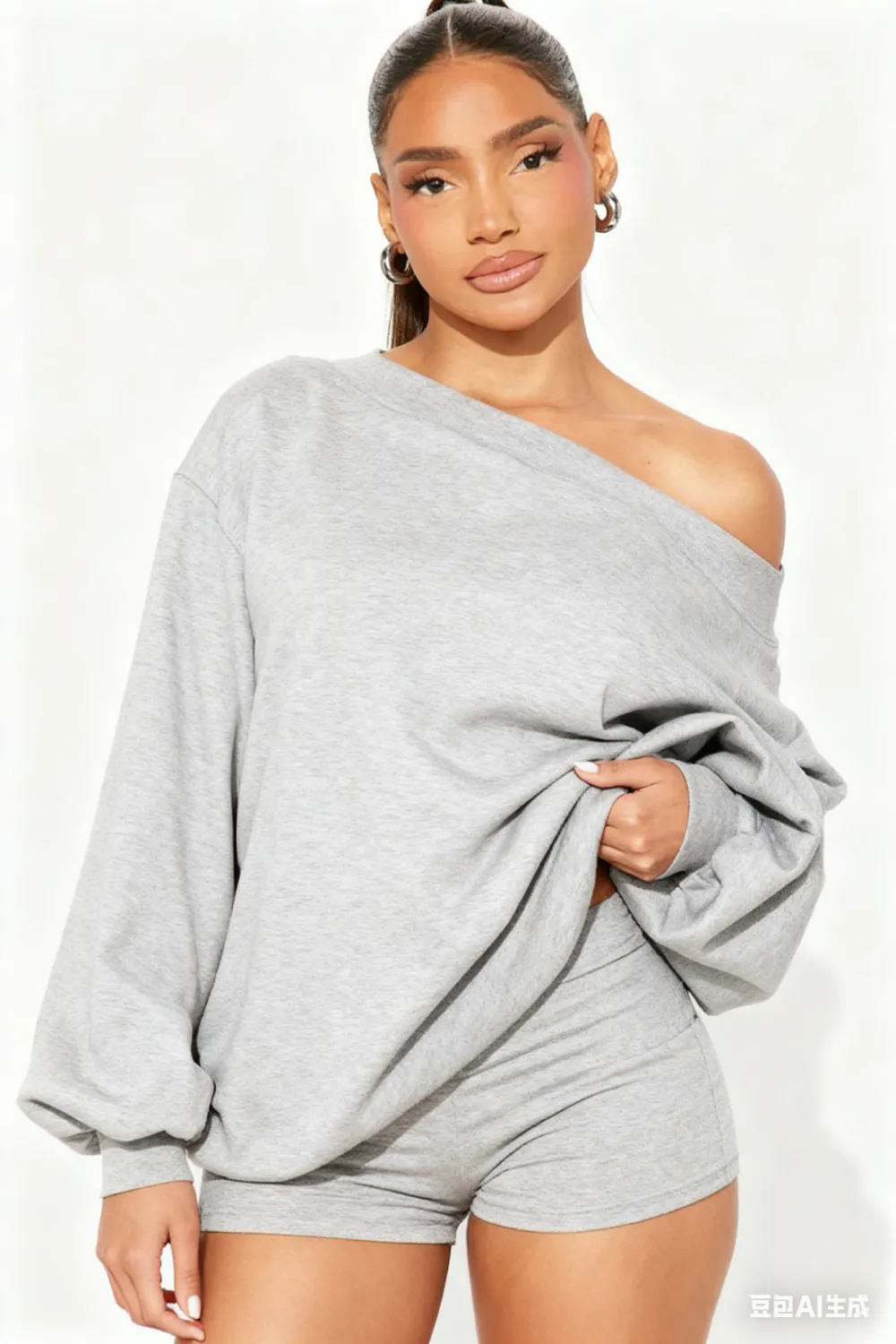 Shoulder Oversized Sweatshirt