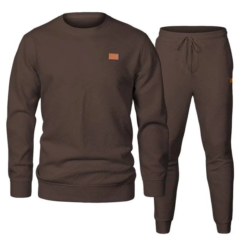 🔥Last Day Promotion 89% OFF🔥Men's casual fashion suit knitted sweatshirt and pants two-piece set