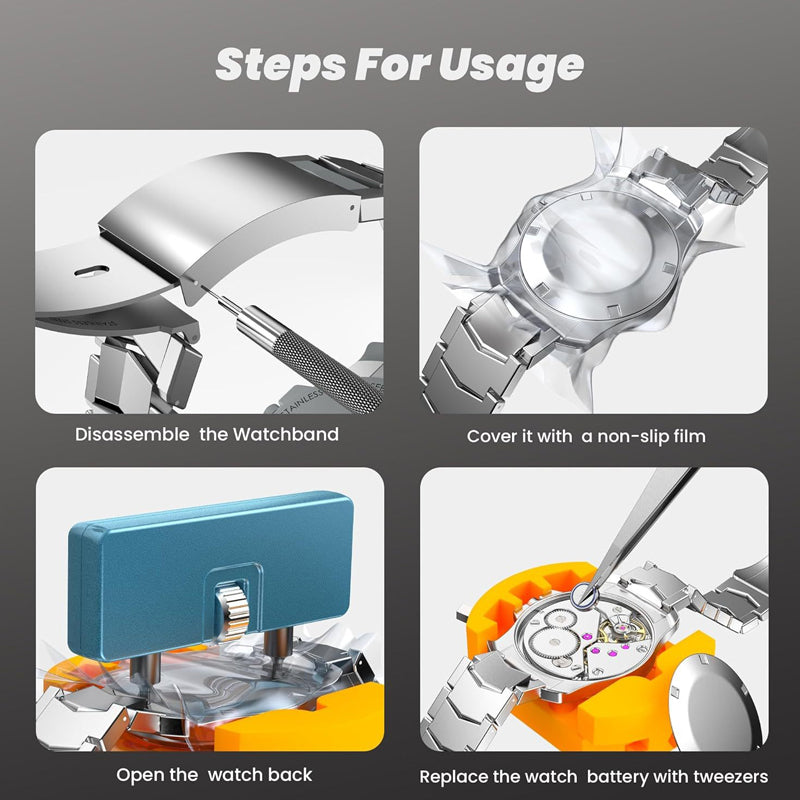 🕰️ 50% OFF! 🔧 Professional Watch Repair Tool Kit – 13-in-1, Precision Tools & Perfect for Watch & Eyeglass Repair 🛠️