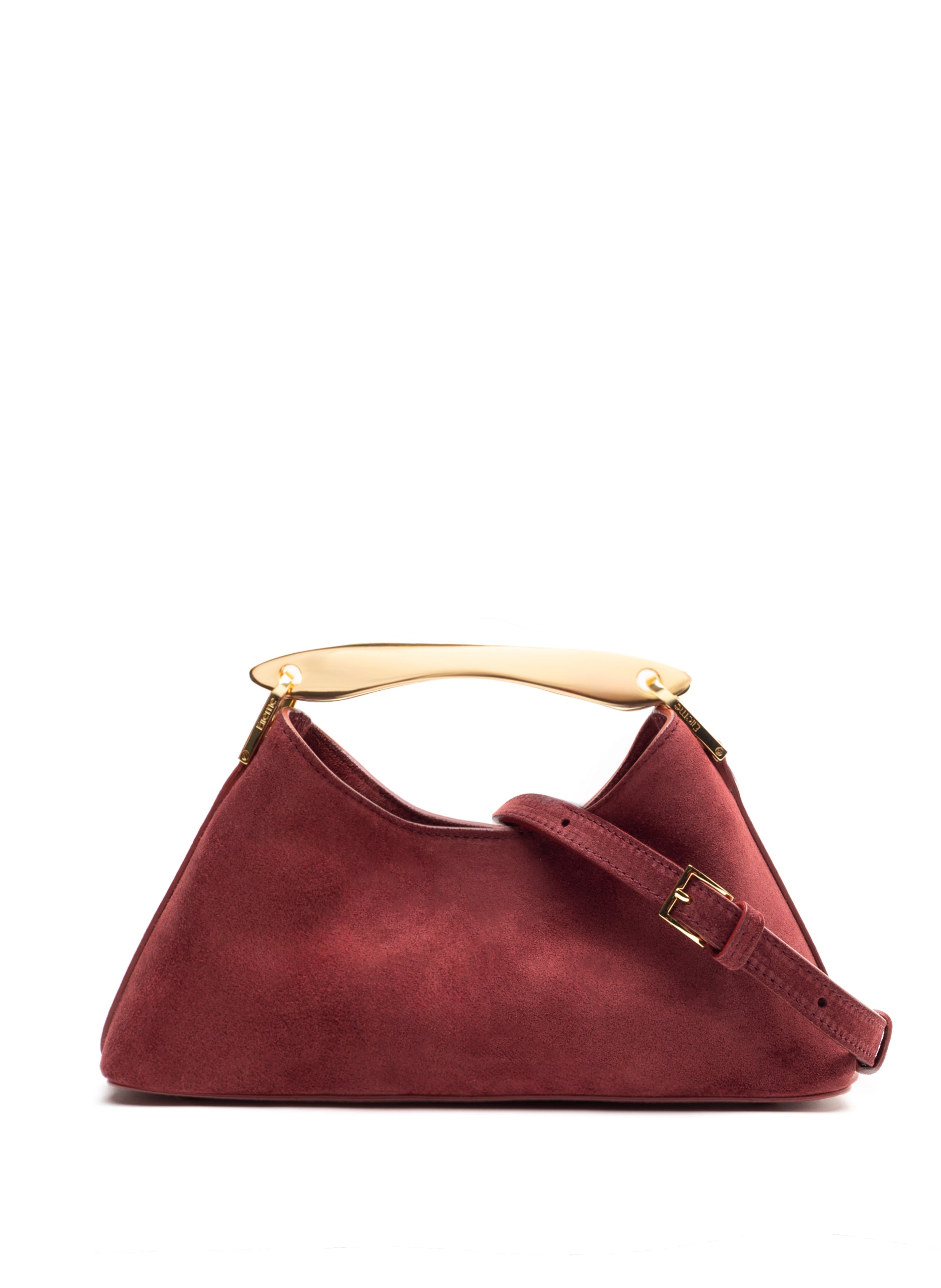 Mini Boomerang Suede Burgundy Clearance Sale 85%OFF