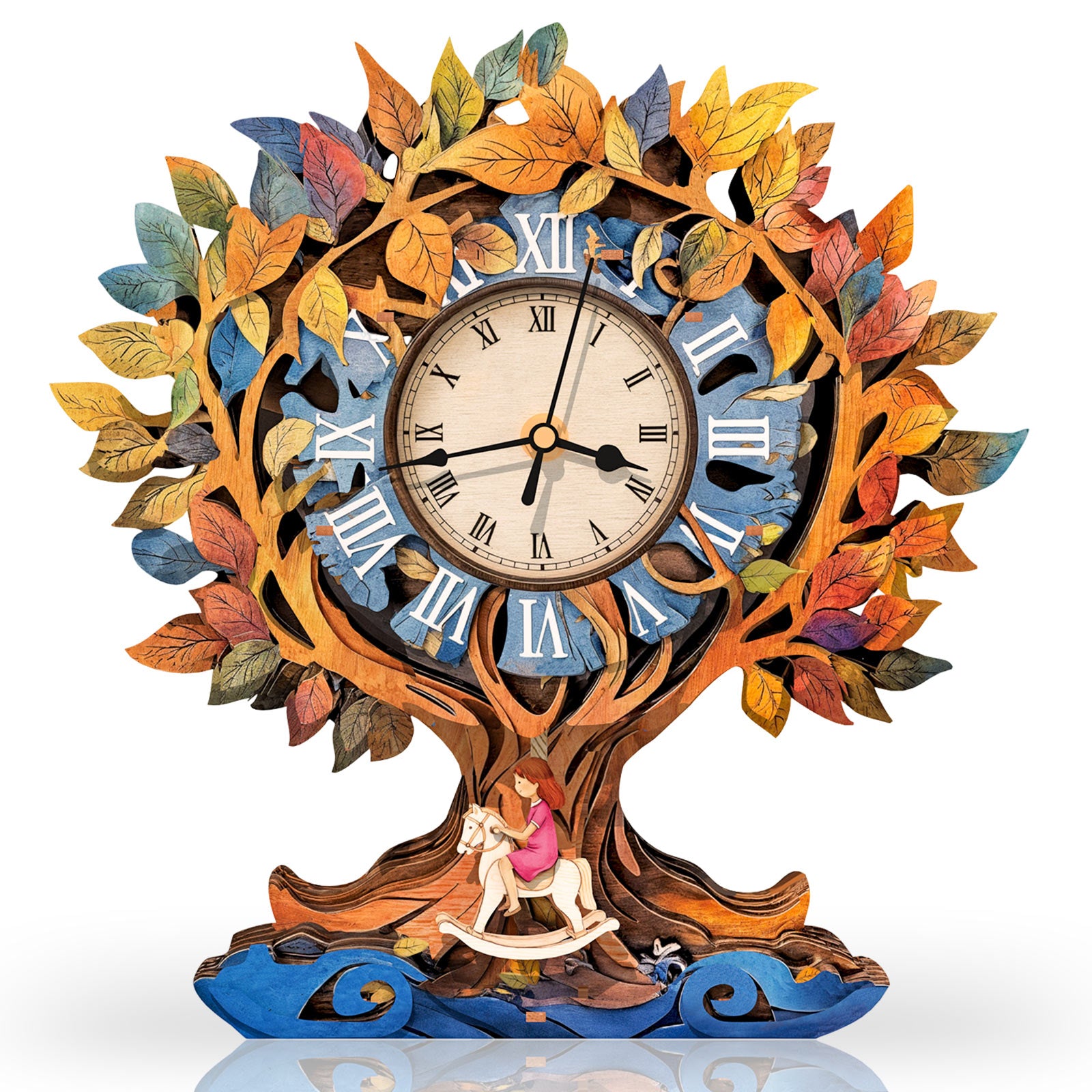 Tree of Life â€“ DIY Wooden Clock, 3D Puzzle Craft Kit