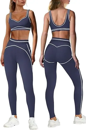 Women's 12-Pack Activewear Set — Sports Bras & Butt-Lifting Leggings for Workouts and Yoga