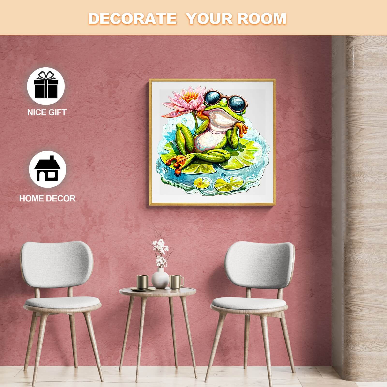 Leisurely Frog-1 Wooden Jigsaw Puzzle