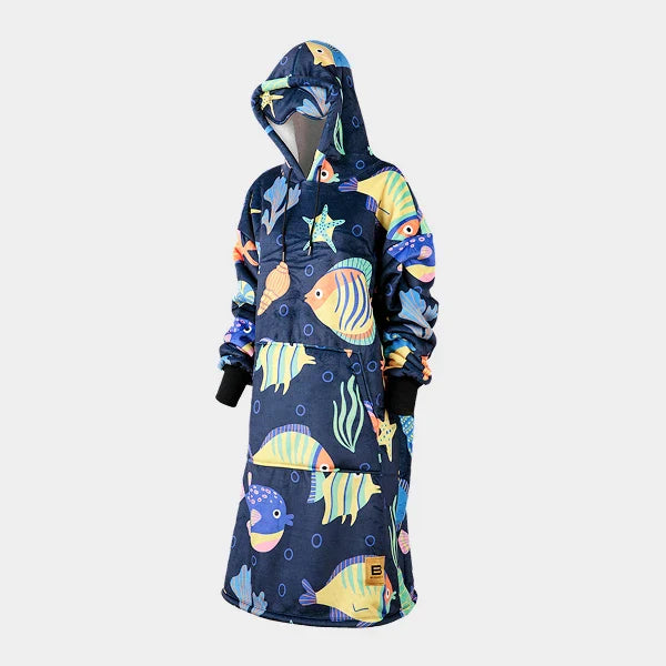 Wearable blanket Oversized with sherpa lining One size fits most.