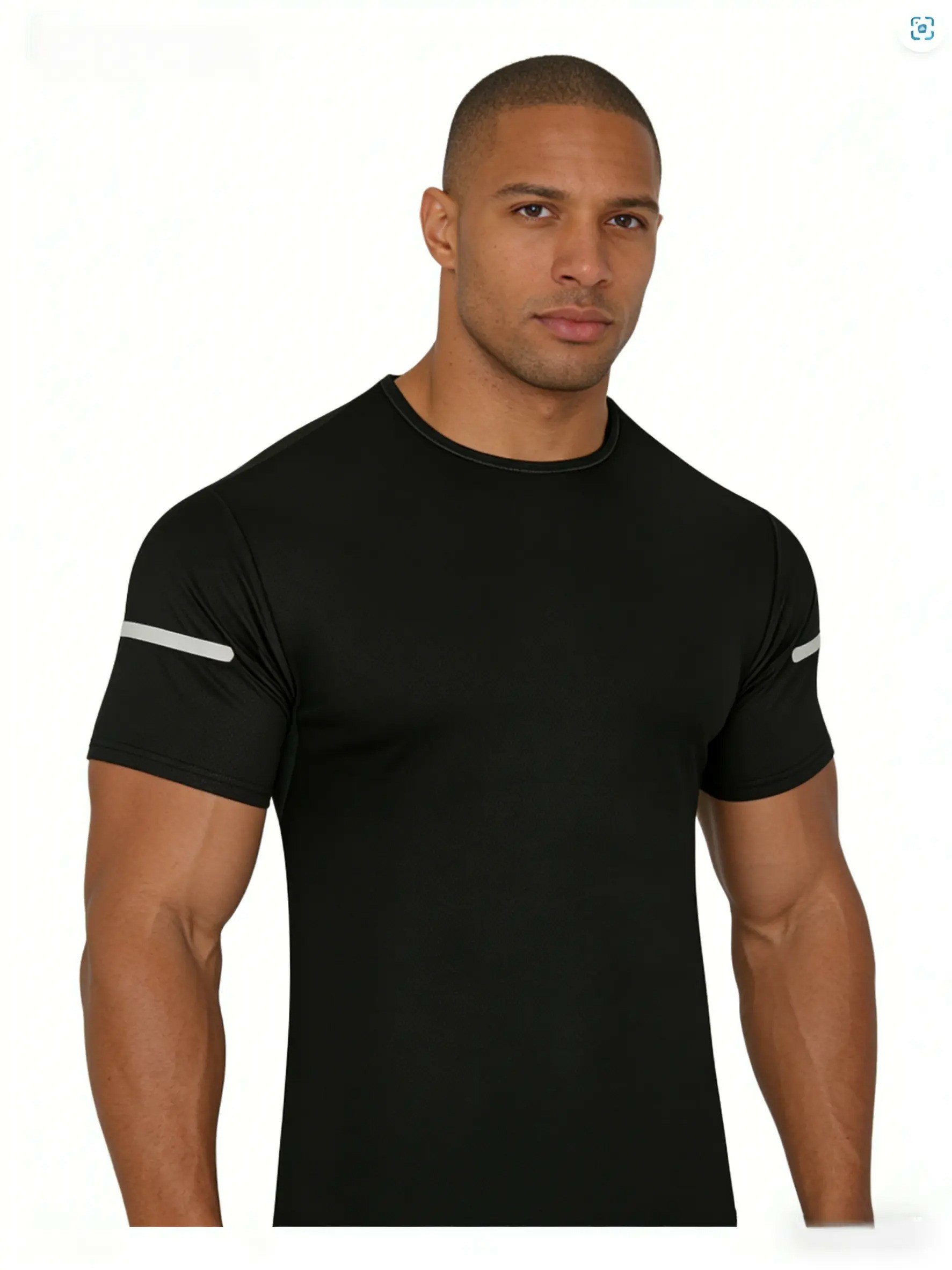 Men's Quick-Dry Reflective Stripe Performance T-Shirt