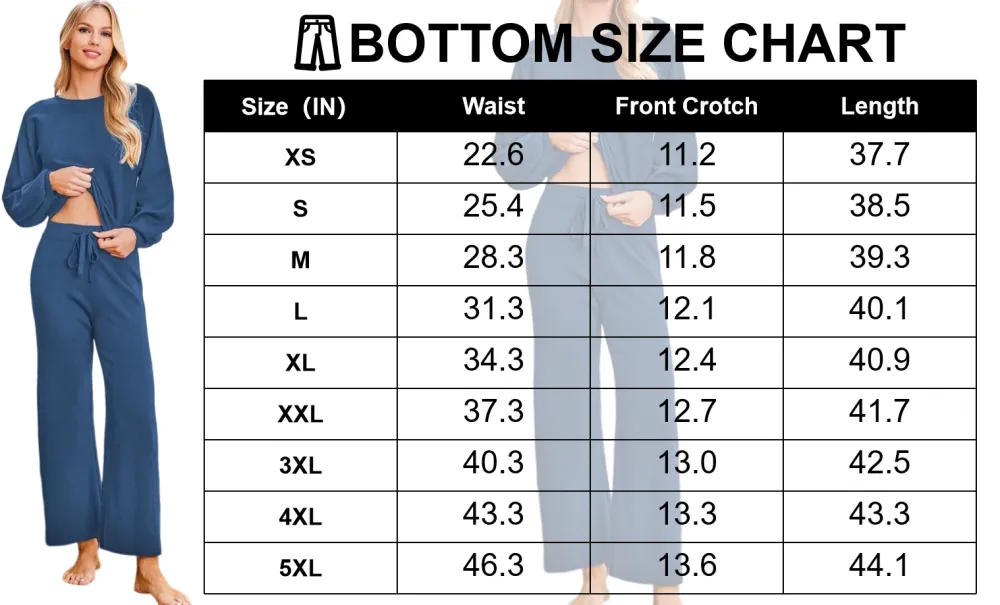 Womens Fall Winter Casual Solid Knitted 2 Piece Sets