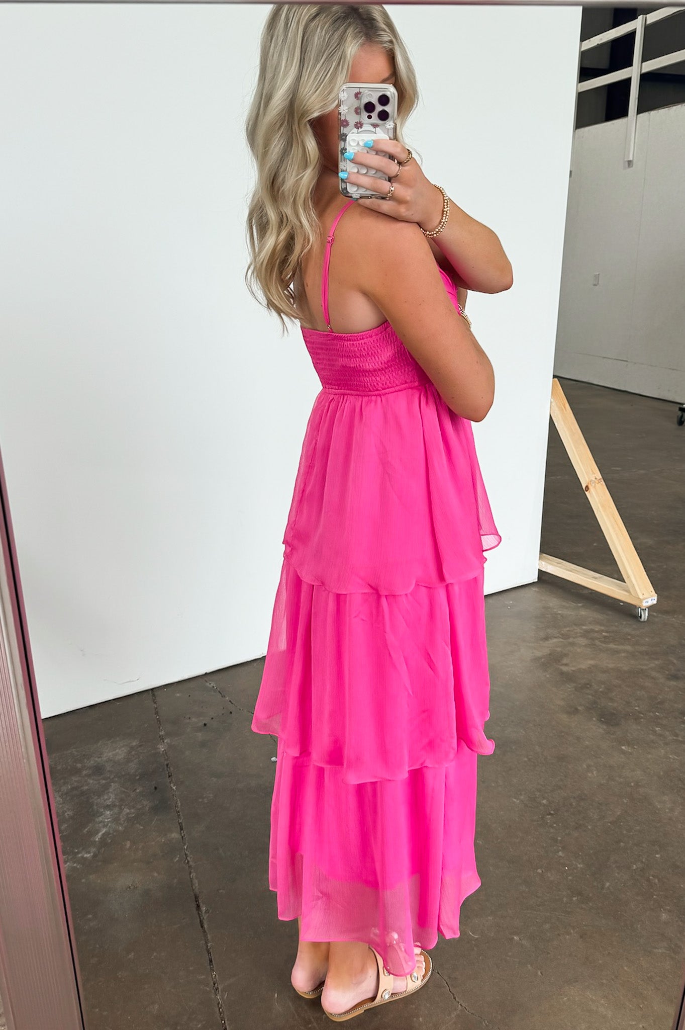 Tiered Floral Ruffle Dress