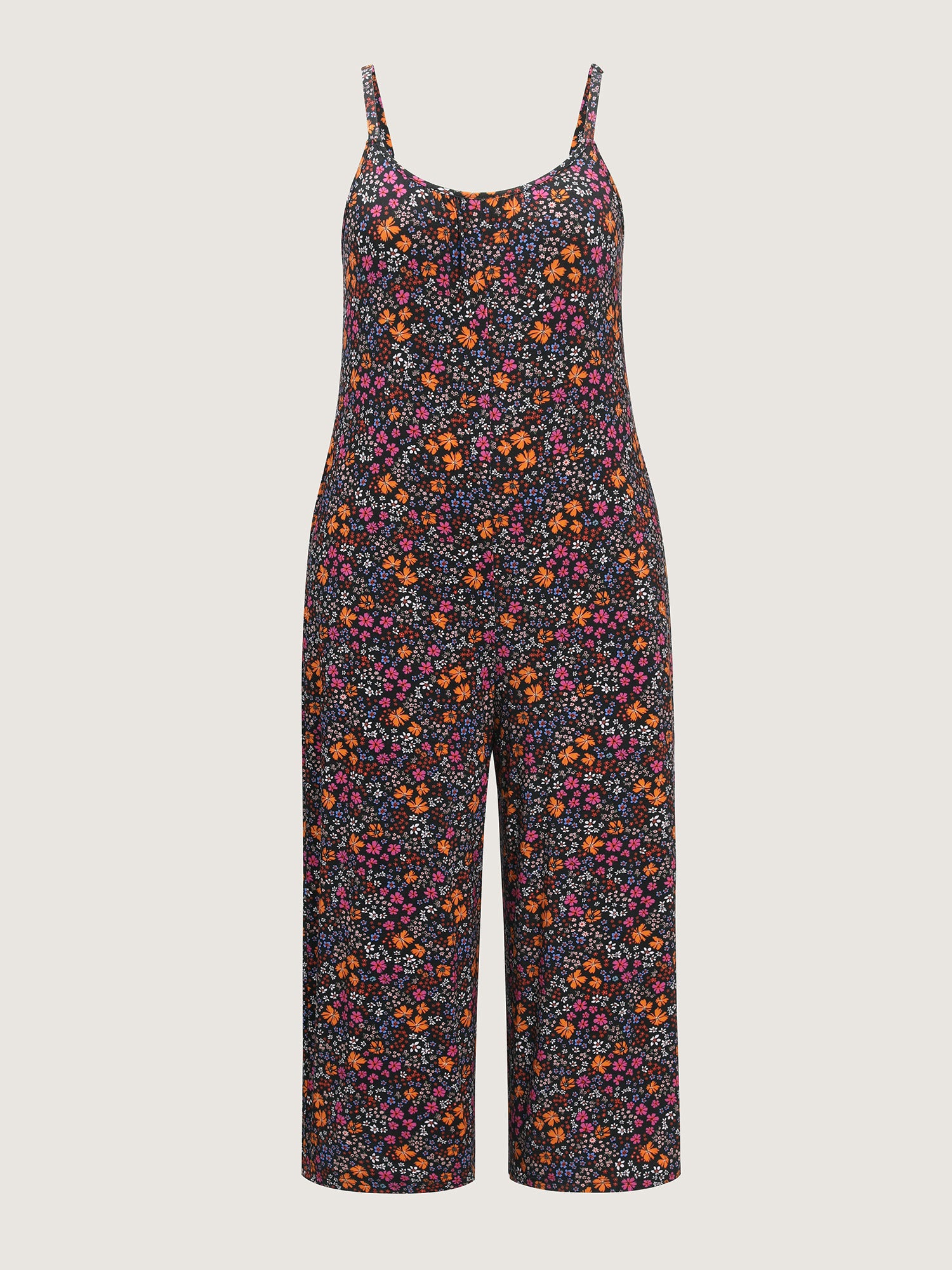 Supersoft Vibrant Floral Print Stretchy Jumpsuit