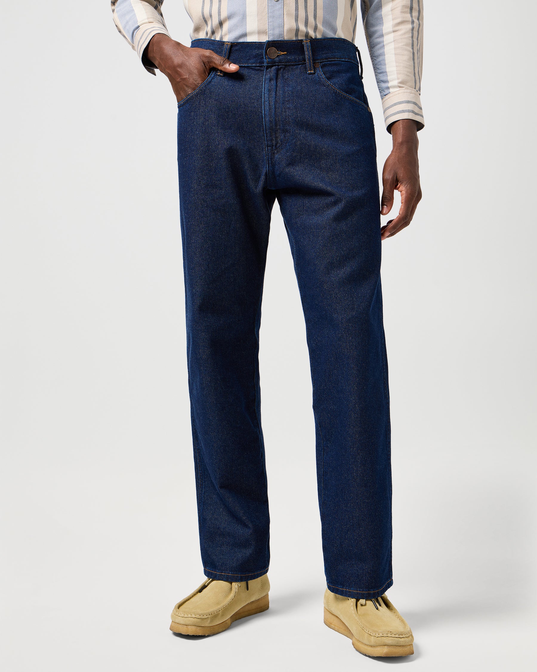 Frontier Lightweight Relaxed Straight Mens Jeans - Rinsed Night