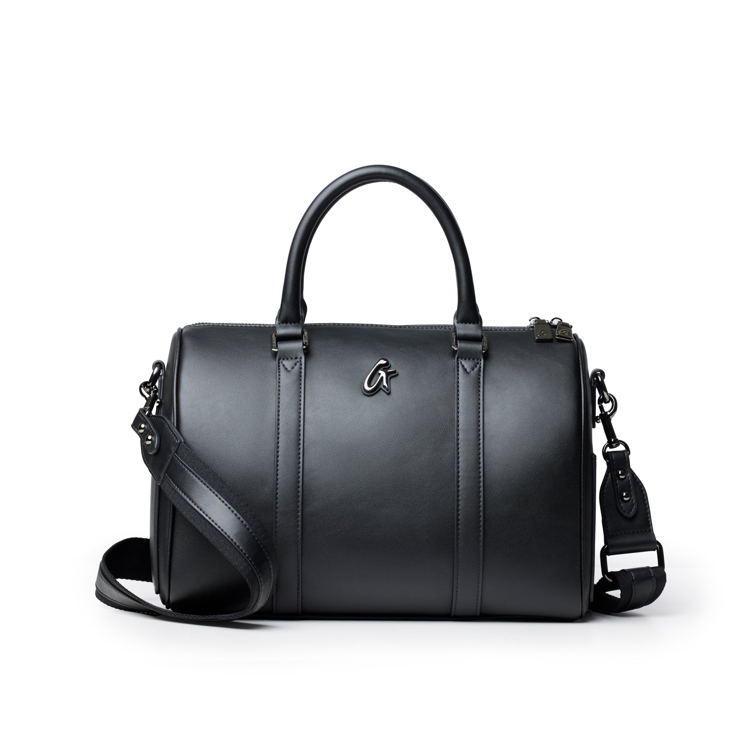 LARGE STANDARD GAL BOSTON BAG - BLACK