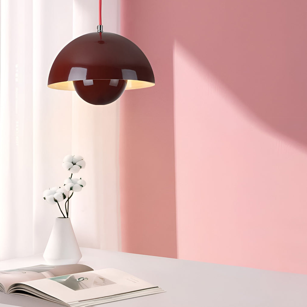 Creative Hemispherical Colorful Metal Nordic Island Light Pendant Lights